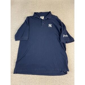 New York Yankees Polo Shirt Mens Large MLB‎ Baseball Embroidered Short Sleeve